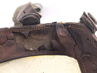 Deutschland,  Stolzenberg Vollsichtmaske, 1930iger Jahre. Leder trocken und brüchig
