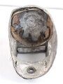Rauchschutzhelm aus Aluminium, Alter und Herkunft unbekannt