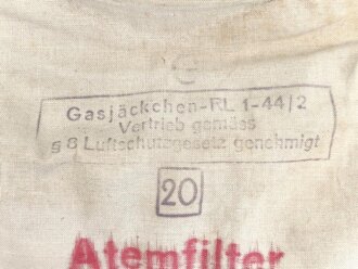 Luftschutz Gasjäckchen für Kleinkinder, sehr guter Gesamtzustand