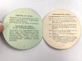 Schweiz, Gebrauchsvorschriftanweisung für die C-Maske 1939, 19 Seiten, 7,5 cm Durchmesser