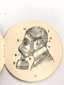 Schweiz, Gebrauchsvorschriftanweisung für die C-Maske 1939, 19 Seiten, 7,5 cm Durchmesser