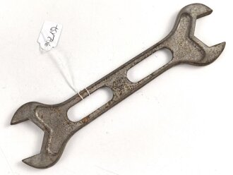 Draeger Werke, Doppelmaulschlüssel für ein Beatmungsgerät, höchstwahrscheinlich aus der Zeit des 2. Weltkrieg. Gesamtlänge knapp 22cm