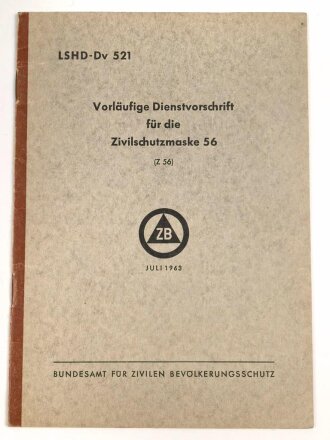 Deutschland nach 1945, LSHD-DV 521 "Vorläufige...