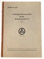Deutschland nach 1945, LSHD-DV 521 "Vorläufige Dienstvorschrift für die Zivilschutzmaske 56", datiert 1963, 20 Seiten, DIN A5