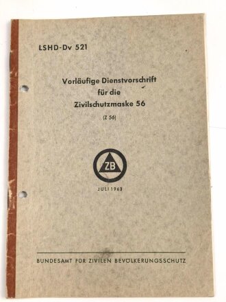 Deutschland nach 1945, LSHD-DV 521 "Vorläufige...