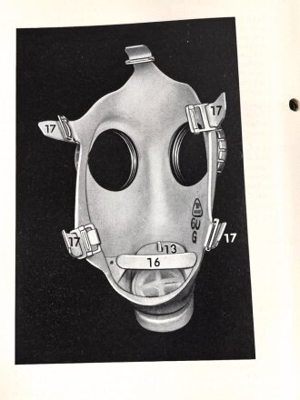 Deutschland nach 1945, LSHD-DV 521 "Vorläufige Dienstvorschrift für die Zivilschutzmaske 56", datiert 1963, 20 Seiten, DIN A5, gelocht
