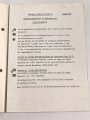 Deutschland nach 1945, LSHD-DV 521 "Vorläufige Dienstvorschrift für die Zivilschutzmaske 56", datiert 1963, 20 Seiten, DIN A5, gelocht
