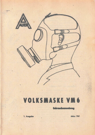 Deutschland nach 1945, Auer "Volksmaske VM 6",...