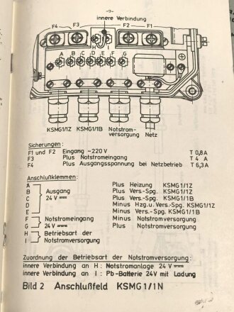 NVA, dreiteilige, technische Beschreibung- und Betriebsvorschriften für das Kernstrahlungmessgerät KSMG 1/1, DIN A5