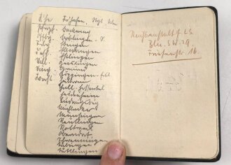 Dräger Gas- und Luftschutz Kalender 1937 mit vielen Eintragungen, 310 Seiten, Kleinformat