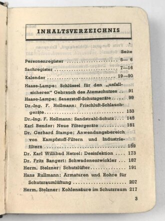 Dräger Gas- und Luftschutz Kalender 1937 mit vielen...