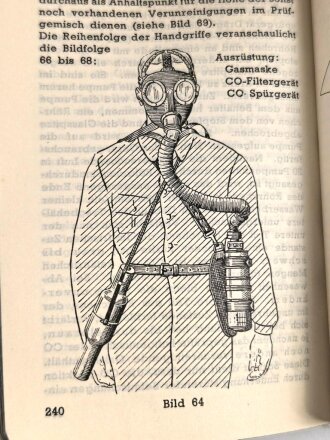 Dräger Gas- und Luftschutz Kalender 1937 mit vielen Eintragungen, 310 Seiten, Kleinformat
