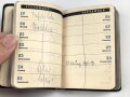 Dräger Gas- und Luftschutz Kalender 1937 mit vielen Eintragungen, 310 Seiten, Kleinformat