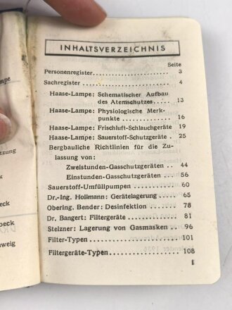 Dräger Gasschutz im Luftschutz in Industrie und Gewerbe, 268 Seiten, Kleinformat, datiert 1936