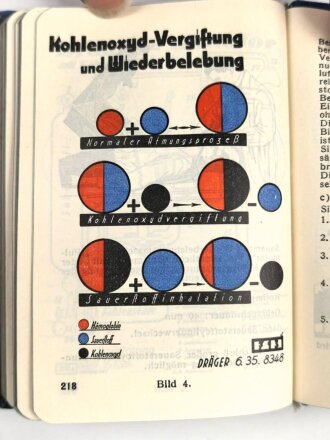 Dräger Gasschutz im Luftschutz in Industrie und Gewerbe, 268 Seiten, Kleinformat, datiert 1936