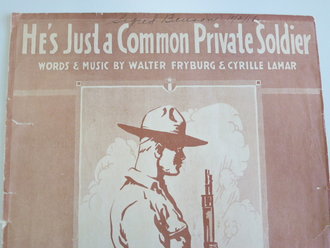 U.S. WWI, sheet music, Patriotic cover