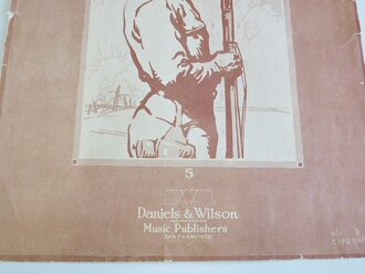 U.S. WWI, sheet music, Patriotic cover