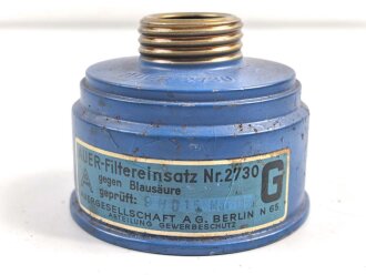 Deutschland bis 1945, Gasmasken Filter AUER 2730,...