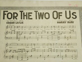 U.S. WWI, sheet music, Patriotic cover