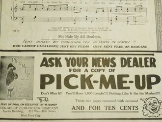 U.S. WWI, sheet music, Patriotic cover