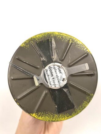 Deutschland nach 1945, Gasmasken Filtereinsatz Zivilschutzfilter 55, Originallack