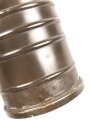 Italien, grosser Filter für eine Gasmaske, datiert 1934 , Originallack