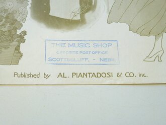 U.S. WWI, sheet music, Patriotic cover