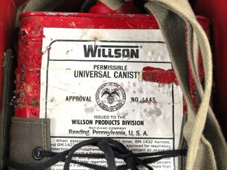 U.S.A, Transportkasten mit Filter für "Willson Universal Gas Mask" Alter unbekannt