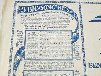 U.S. WWI, sheet music, Patriotic cover