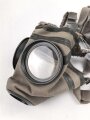 Gasmaske mir unbekannte Ausführung, höchstwahrscheinlich aus den 1930iger Jahren. Weich, Rand innen verklebt