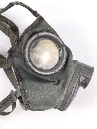 Reichswehr Gasmaske Modell 1924. Maskenkörper angetrocknet.
