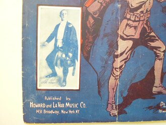 U.S. WWI, sheet music, Patriotic cover