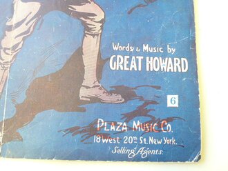 U.S. WWI, sheet music, Patriotic cover