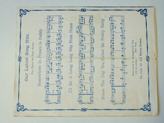 U.S. WWI, sheet music, Patriotic cover