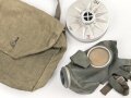Luftschutz 2.Weltkrieg, Volksgasmaske 40 in gutem Gesamtzustand, in Bereitschaftstasche