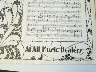 US WWI, sheet music, Patriotic cover