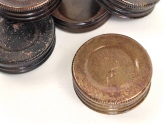 Schraubdeckel für einen Gasmaskenfilter / Filtereinsatz der Wehrmacht. Gebraucht, sie erhalten ein ( 1 ) Stück