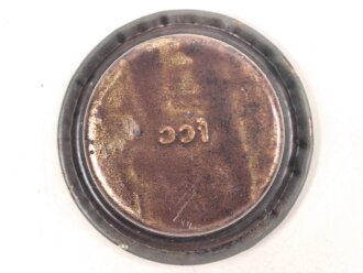 Unterer Deckel für Gasmaskenfilter / Filtereinsatz der Wehrmacht. Hersteller fcc