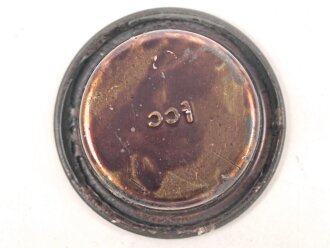 Unterer Deckel für Gasmaskenfilter / Filtereinsatz der Wehrmacht. Hersteller fcc