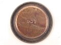 Unterer Deckel für Gasmaskenfilter / Filtereinsatz der Wehrmacht. Hersteller fcc
