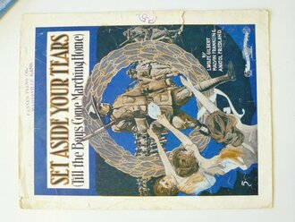 US WWI, sheet music, Patriotic cover