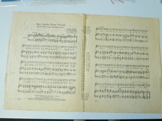 US WWI, sheet music, Patriotic cover