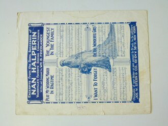 US WWI, sheet music, Patriotic cover