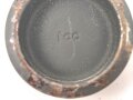 Unterer Deckel für Gasmaskenfilter / Filtereinsatz der Wehrmacht. Hersteller fcc