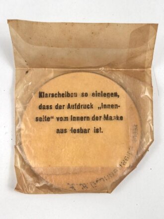 Paar Ersatz Klarscheiben für eine Gasmaske der...