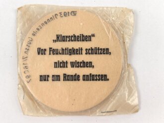 Paar Ersatz Klarscheiben für eine Gasmaske der...
