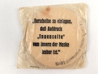 Paar Ersatz Klarscheiben für eine Gasmaske der...