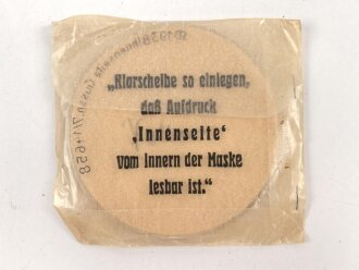 Paar Ersatz Klarscheiben für eine Gasmaske der...