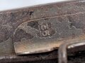 1.Weltkrieg, Bereitschaftsbüchse für eine Gasmaske. Ungereinigtes Stück, defekt