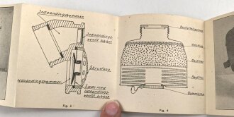 Dänemark, Bedienungsanleitung für die Zivilgasmaske M 1938, datiert 1939, 16 Seiten, Maße: 8 x 8cm